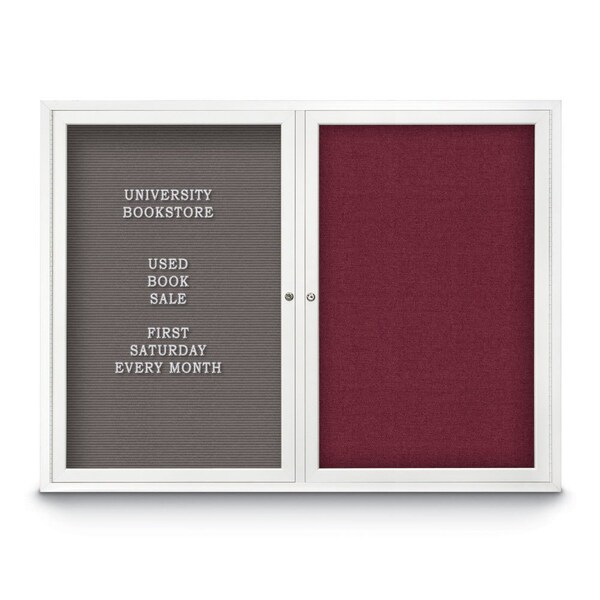Corkboard, 60"x36", Black/Satin